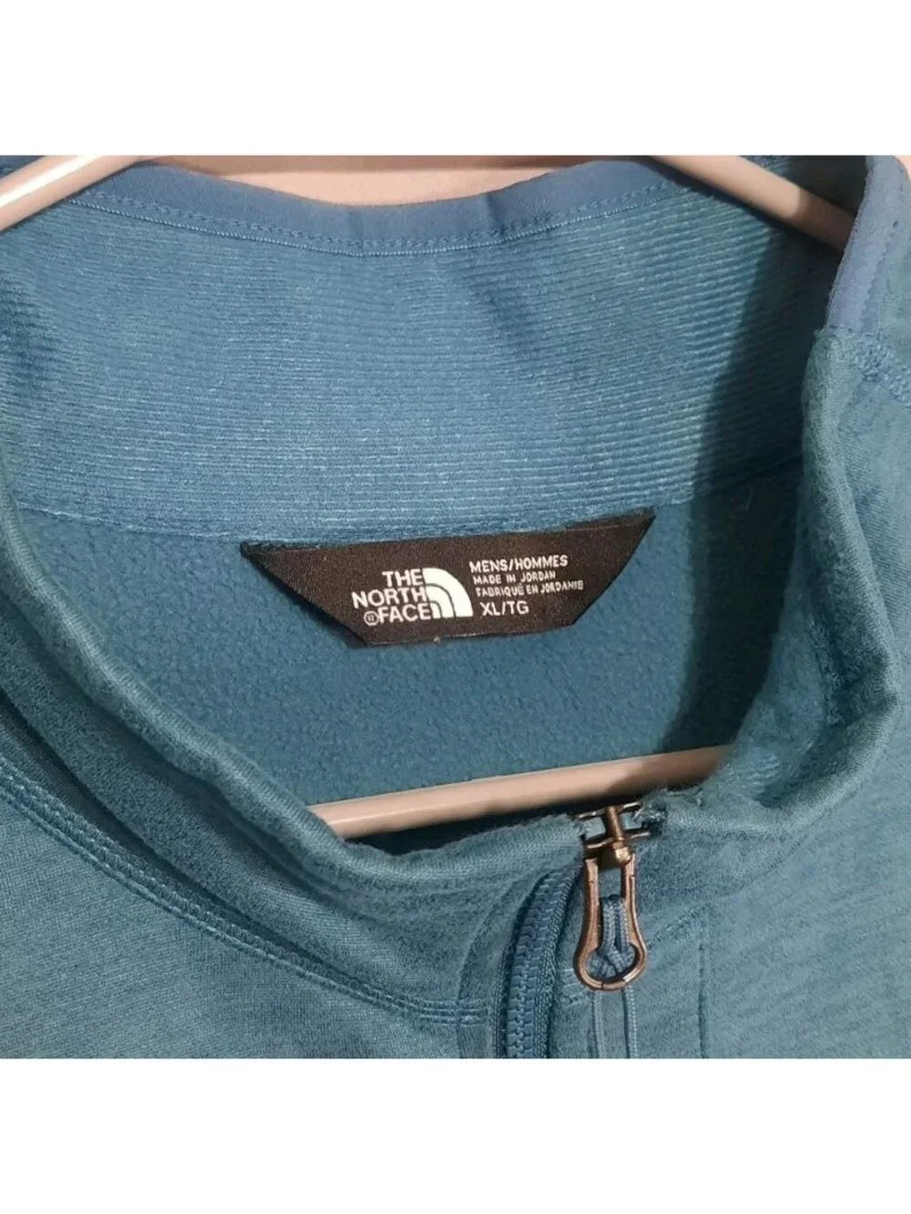 The North Face Jacket Mens Size XL Canyonland Half Zip Pullover Aqua Blue Fleece